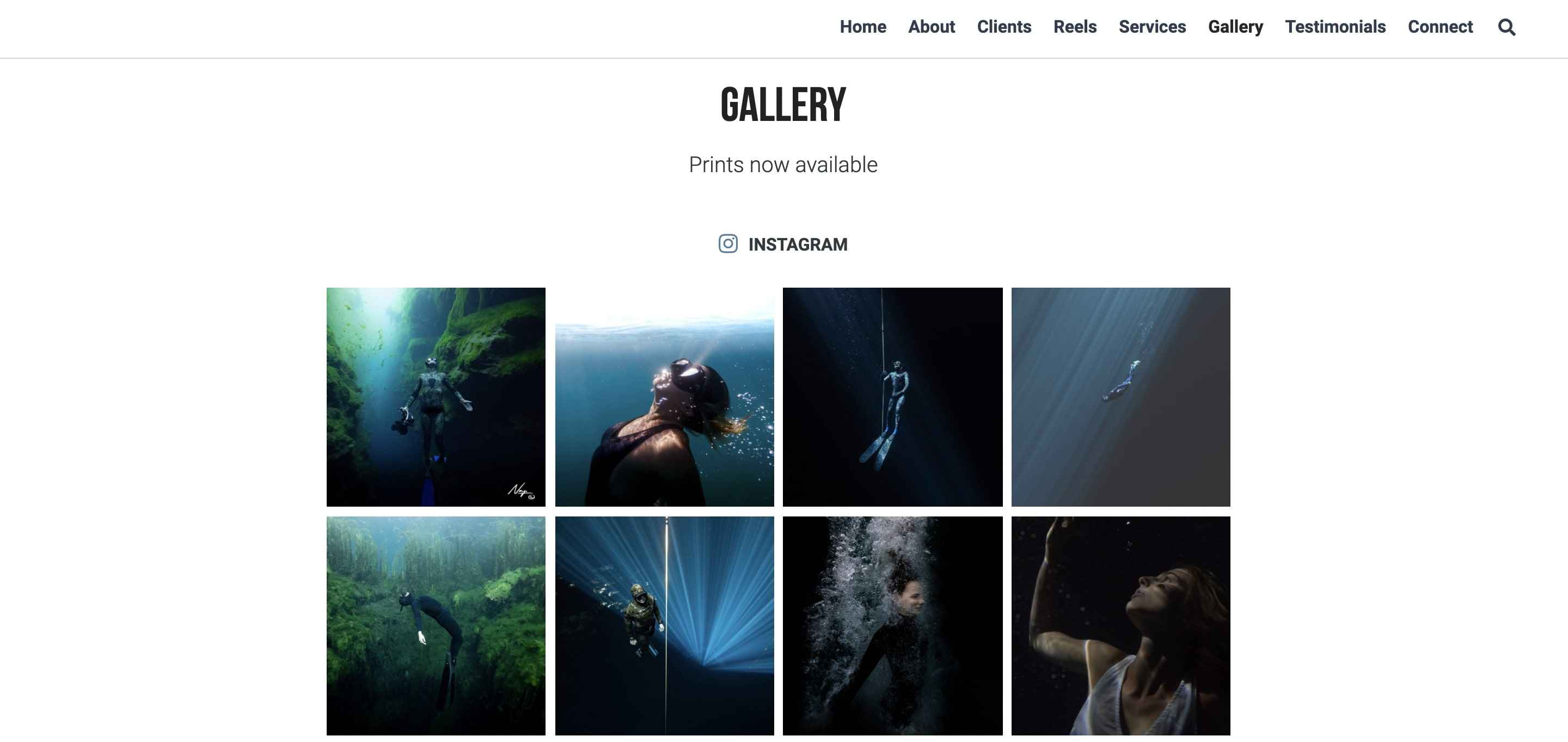 Showing good photography on a website built on Strikingly Showing good photography on a website built on Strikingly